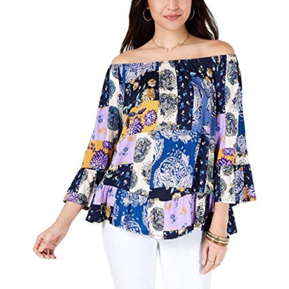Style & Co Off The Shoulder Floral Print Top